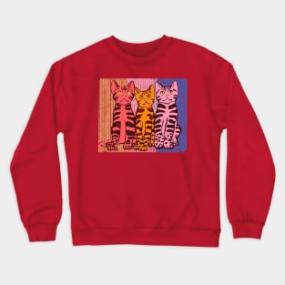 Stripes At Attention Crewneck Sweatshirt